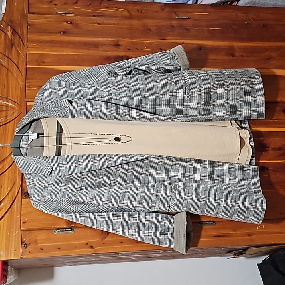 Cato Large Plaid Blazer